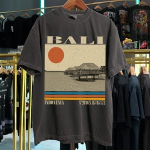 Bali Shirt, Indonesia Shirt, Comfort Colors Shirt, Bali Island Gift, Bali Trip Shirt, Bali Retro Shirt, Bali Travel Shirt