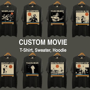 CUSTOM Movie Shirt, CUSTOM TShirt, Custom Film Shirt, Movie Shirt, Minimalist Shirt, Vintage TShirt, Retro Shirt, Classic Shirt