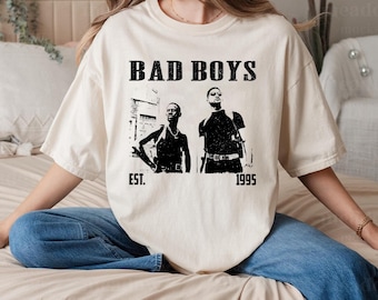 Camiseta Bad Boys, Camiseta do filme Bad Boys, Camiseta do filme, Camiseta vintage, Camiseta retrô, Camiseta clássica, Presentes para ele, Presentes de Natal