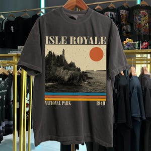 Isle Royale National Park Shirt, Michigan Shirt, Comfort Colors Shirt, Isle Royale Shirt, Isle Royale Hoodie, Hiking Shirt, Gift for him