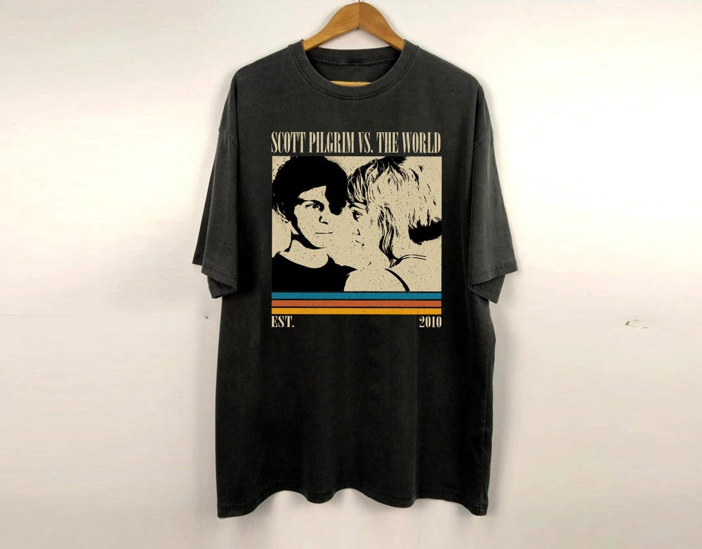 Scott Pilgrim Vs. The World Shirt, Movie Shirt, Film Shirt, Vintage Shirt, Retro Shirt, Classic Shirt, Gifts For Him, Christmas Gifts Design By Eglobaltime