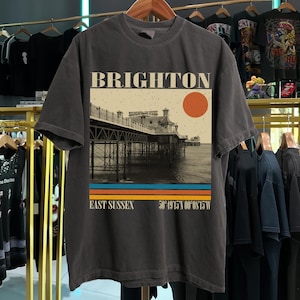 Camiseta de viaje a Brighton, Sussex, camiseta Comfort Colors, camiseta de Brighton, viaje a Brighton, sudadera de Brighton, camiseta de Brighton