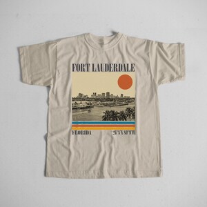 Fort Lauderdale Shirt, Florida Retro Shirt, Comfort Colors T-Shirt, Fort Lauderdale T Shirt, Fort Lauderdale Trip, Fort Lauderdale Gift
