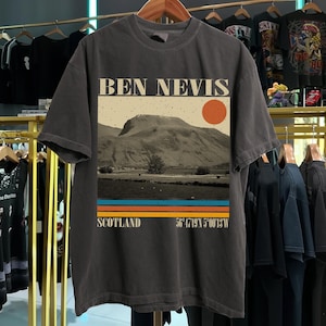 Ben Nevis Shirt, Scotland Shirt, Comfort Colors Shirt, Ben Nevis Mountain Gift, Ben Nevis Trip Shirt, Ben Nevis Retro Shirt, Ben Nevis Tee