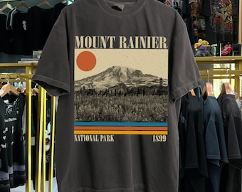 Mount Rainier National Park Shirt, Washington Shirt, Comfort Colors Shirt, Mount Rainier Shirt, Sweatshirt, Hoodie, Hiking Shirt
