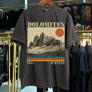 Dolomites Shirt, Italian Travel Tshirt, Dolomites Mountain Shirt, Dolomite Alps , Italian Vacation Souvenir Shirt Dolomites