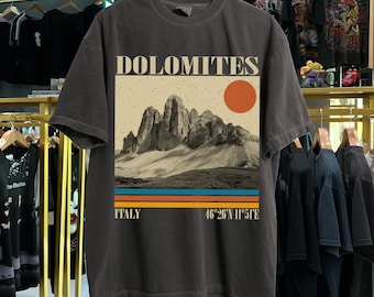 Dolomites Shirt, Italian Travel Tshirt, Dolomites Mountain Shirt, Dolomite Alps , Italian Vacation Souvenir Shirt Dolomites