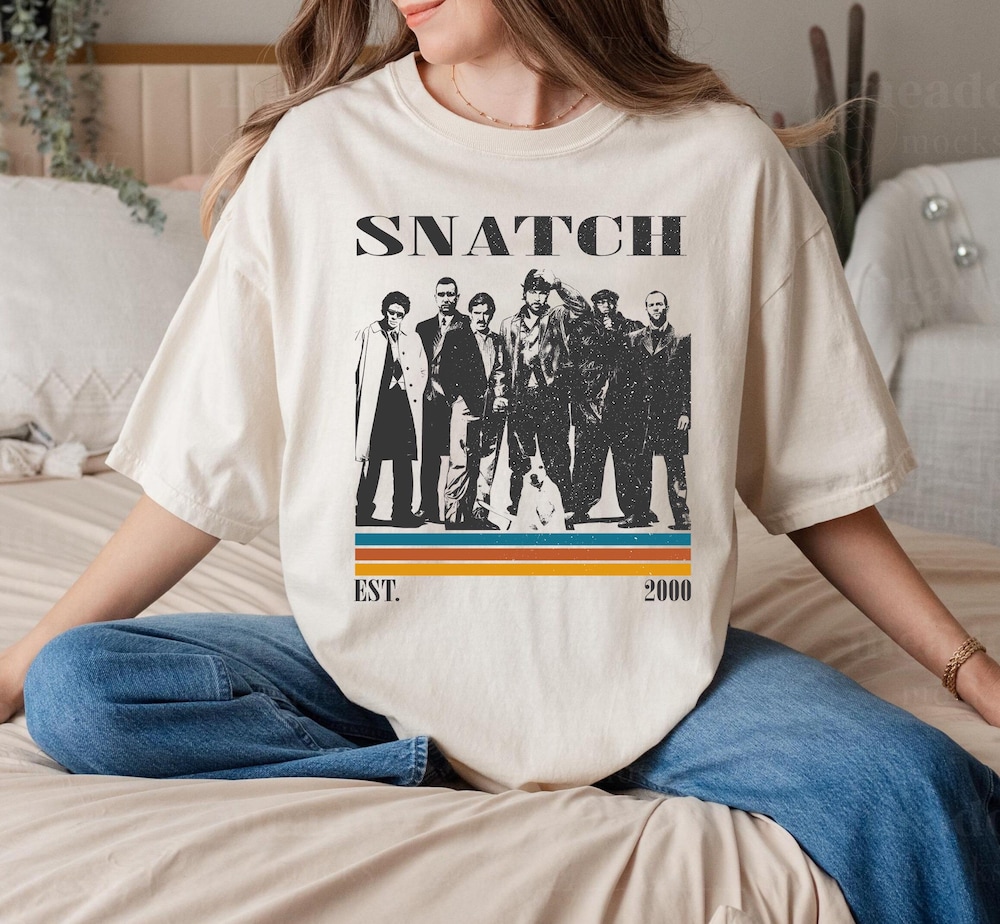 Snatch Shirt, Film Shirt, Retro T-Shirt, Minimalist Shirt, Retro Shirt, Vintage Shirt, Classic Shirt, Gifts For Him Glowstitch