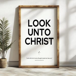 LDS Youth Theme Printable: Look Unto Christ (Digital Download)