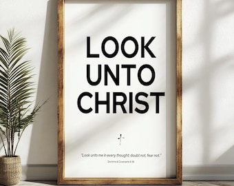LDS Youth Theme Printable: Look Unto Christ (Digital Download)