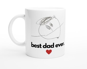 Tazza mug best dad ever. Personalizzabile.