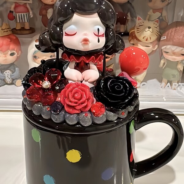 Creative custom cup,Mug,tumbler limited Decode Art handmade cream glue Sanrio unique surprise gift teacup,Coffee cup,Ceramic cup