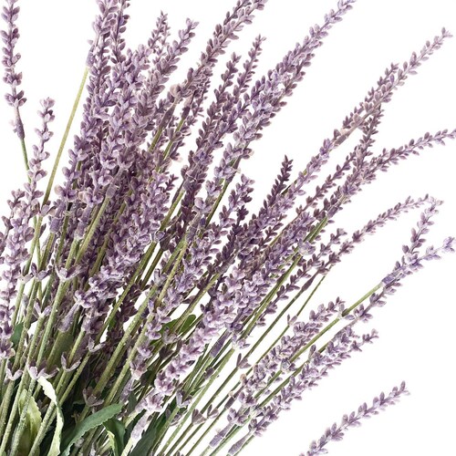 Faux Lavender 5 Frosted Artificial Lavender Stems in Purple Etsy