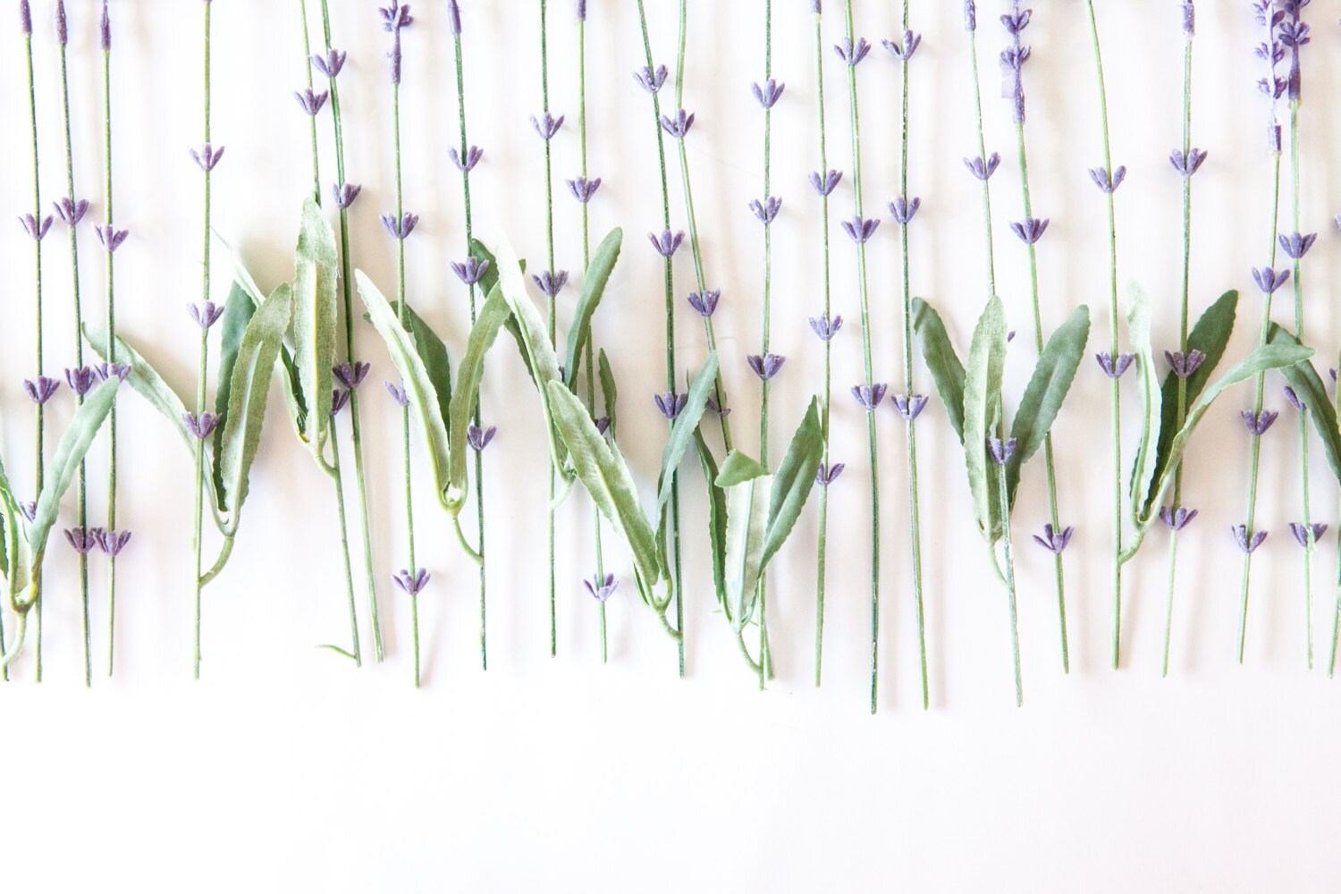 Faux Lavender 13 Artificial Lavender Stems in Light Purple Etsy