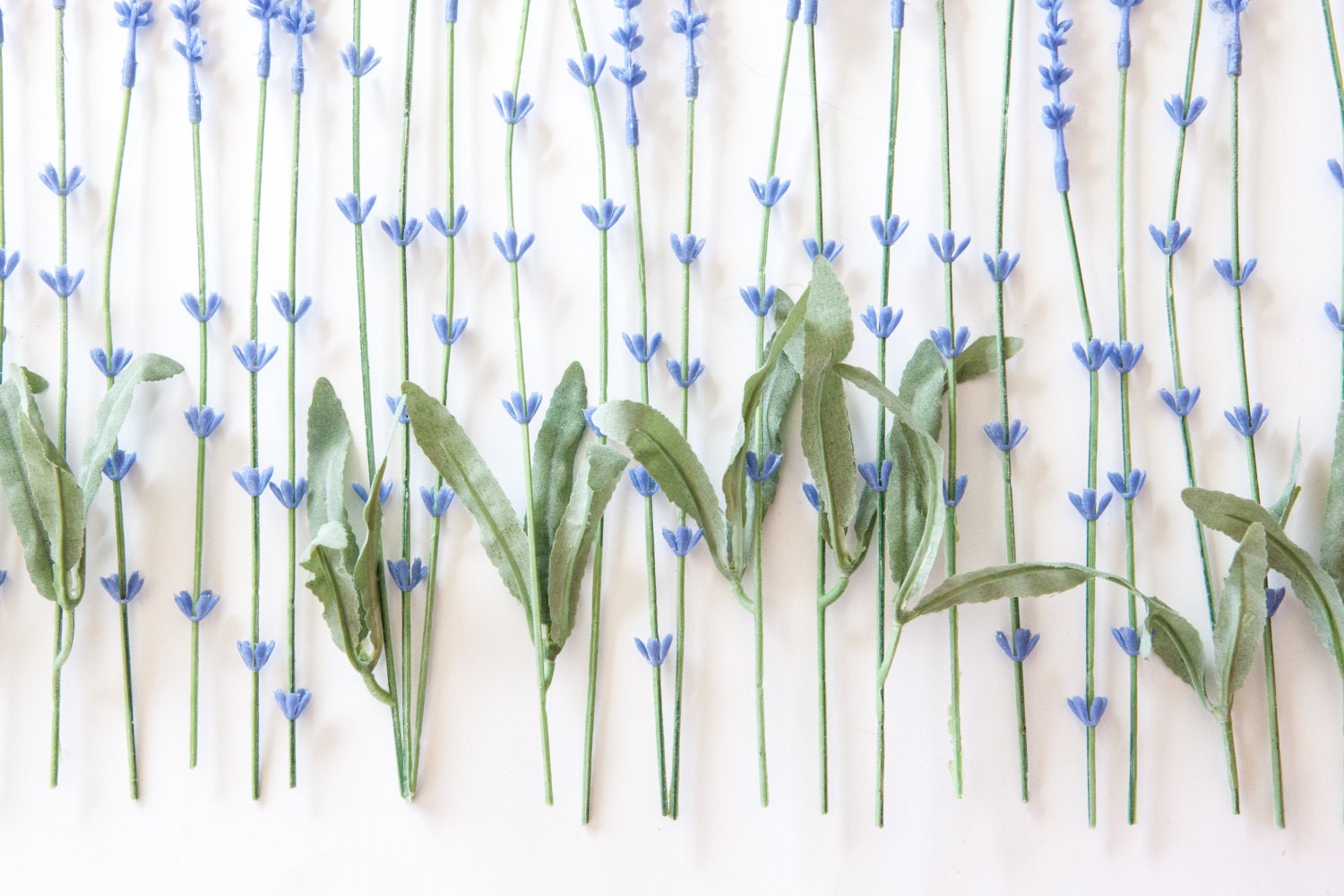 14 Artificial Lavender Stems in Periwinkle Artificial Etsy