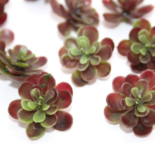 Fake Succulents 28 Artificial Mini Succulents in Frosted Etsy