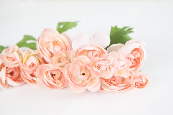 Lot De 34 Petite Renoncule Rose Fleur En Soie Artificielle Fleur De Chapellerie Petite Fleur Article 094