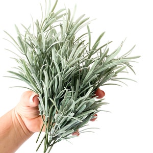 One Bunch of 7 Shorter Artificial Tarragon or Rosemary Stems - ITEM 01254