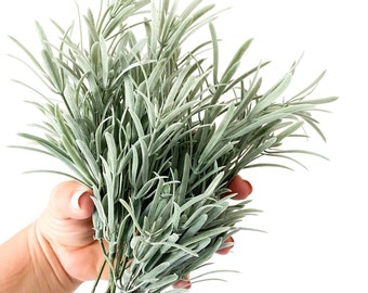 One Bunch of 7 Shorter Artificial Tarragon or Rosemary Stems - ITEM 01254