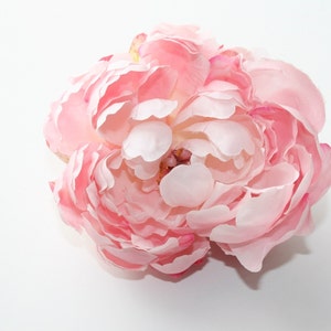 Silk Blend Peony in Shabby Chic Whimsical Light Pink silk artificial flower ITEM 0511 image 4