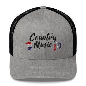 Country Music Snapback Hat, Red White and Blue Hat, Rebel Custom Trucker Snapback Cap, Personalized Outlaw Embroidered Hat Cap