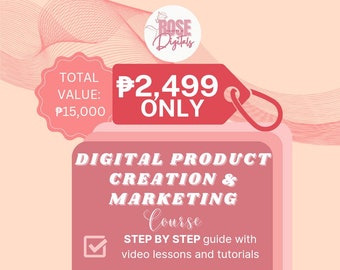 Digital Products Online Course with Ebook, Canva Kit, Busy Book