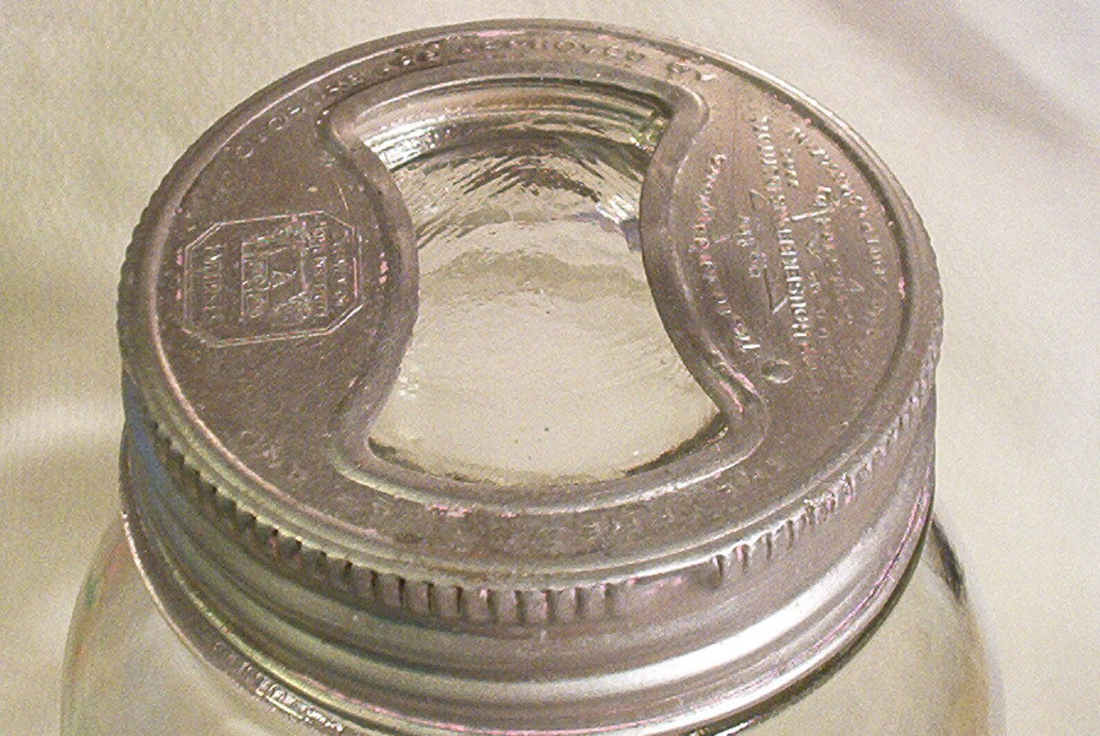 SALE Glenshaw Vintage Fruit Jar G in Square Canning Mason Etsy