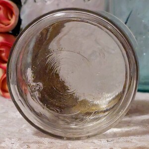 kerr glass insert lid metal band round half pint antique canning fruit mason jar cottagecore display collectible rustic kitch decor she shed image 8