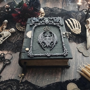 Stor Wicca Skuggornas Bok Häxa Död Magi Mörk Grimoire Tom