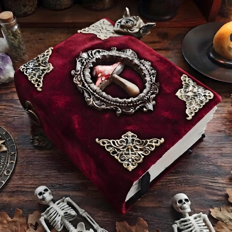 Velvet Cover Grimoire - Etsy