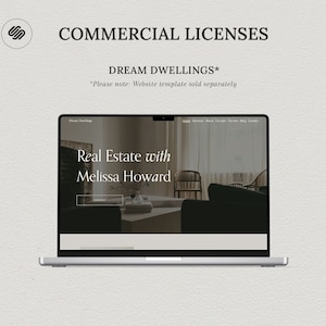 Commercial License for Squarespace website template &quot;Dream Dwellings&quot;