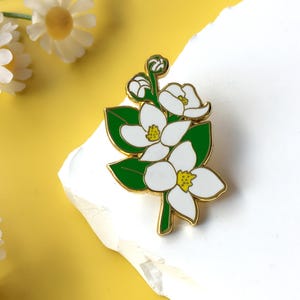 Oleander Enamel Pin | Flower Lovers Pin Badge / Lapel Pin | Collar Pin / Cute Pin Collection / Gift for Her Him