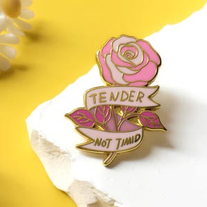 Rose Enamel Pin | Flower Lovers Pin Badge / Lapel Pin | Collar Pin / Cute Pin Collection / Gift for Her Him