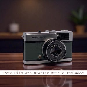 Olympus Trip 35, 100% Working Camera, Vintage Film Camera with Leather Skin, Fully Serviced, No Quibble Warranty, Complete Olympus Trip Kit.