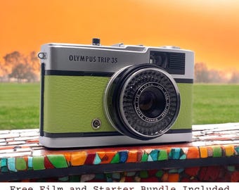 Olympus Trip 35: Luxe Lime Vintage 35mm Film Camera