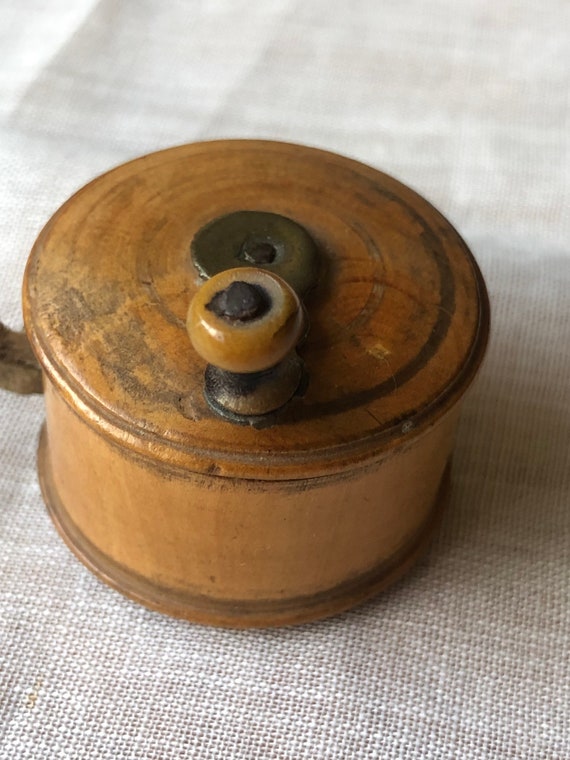 Buy Antique Wooden Tape Measure Fishing Reel Online in India 