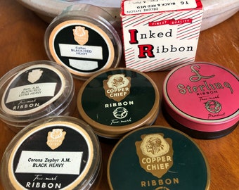 Vintage Typewriter Ribbons and Tins