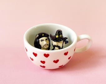 Custom Pet Figure Mug, Handmade Ceramic Gift for Pet Lovers