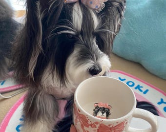 Handmade Ceramic Pet Mug Custom Peekaboo Coffee Cup for Pet Lovers