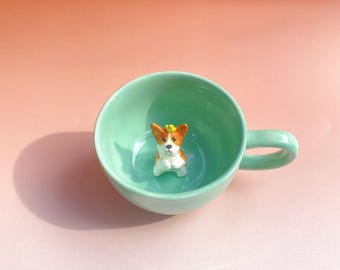 Custom Pet Portrait Mug: Handmade Ceramic Dog & Cat Lover Gift