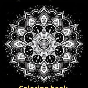 Mandala Coloring Book for Adults - Printable PDF, A4 Size