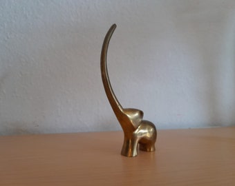 Messing, Bronze, Ringhalter, Elefant, Walter Bosse, Made in Austria, Vintage, Design, Mid Century, 50er Jahre