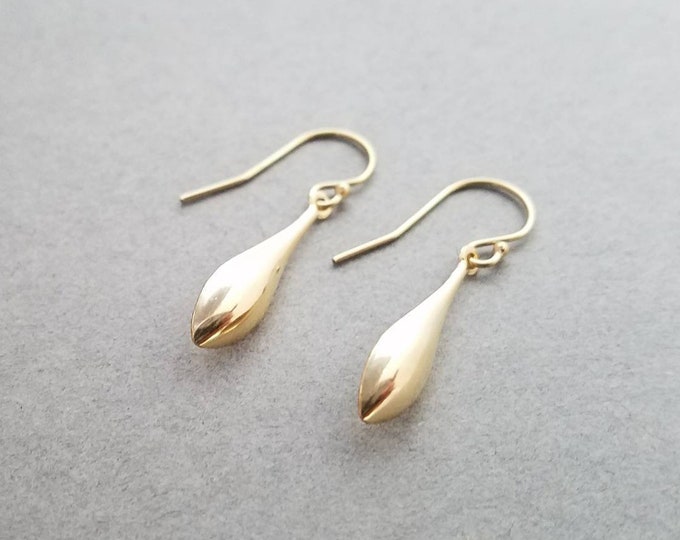 14k Gold Filled Long Teardrop Earring