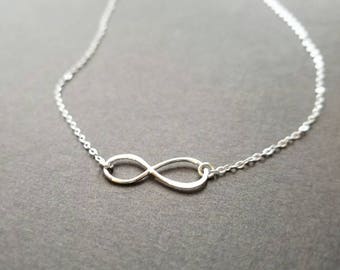 Sterling Silver Infinity Necklace