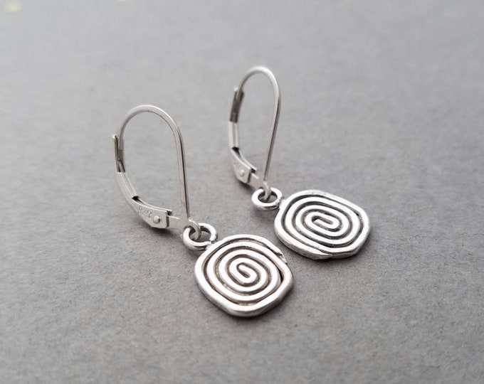 Sterling Silver Spiral Earrings