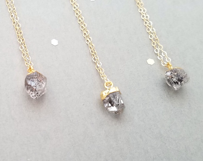 Gold Herkimer Diamond Neclace