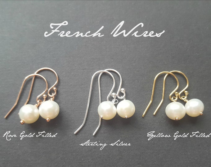 14k Gold filled Pearl Earrings