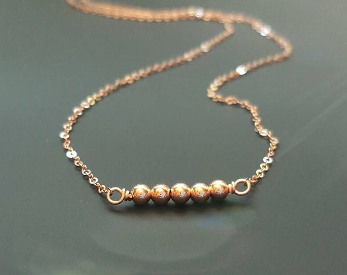 14k Rose Gold Filled Necklace