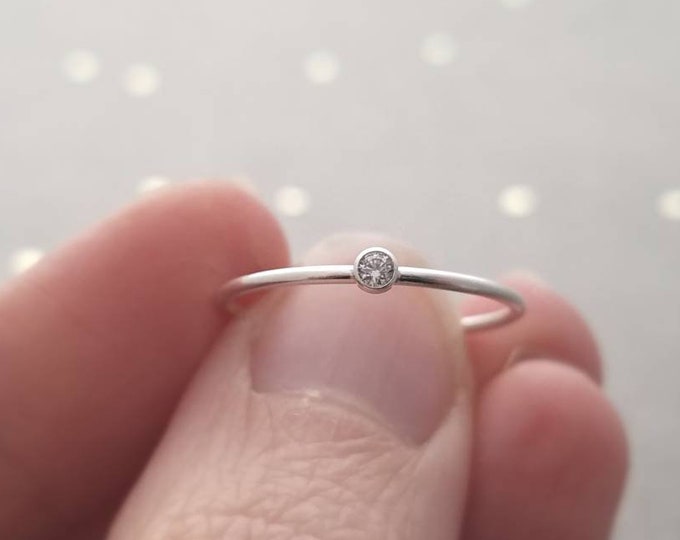 Teeny Tiny CZ Ring