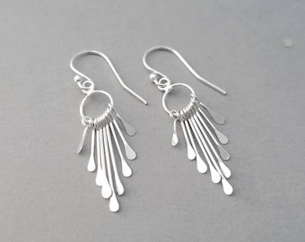 Sterling Silver Fringe Earrings